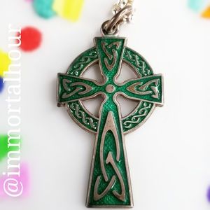 Sterling Silver 925 Vintage Celtic Ireland Cross